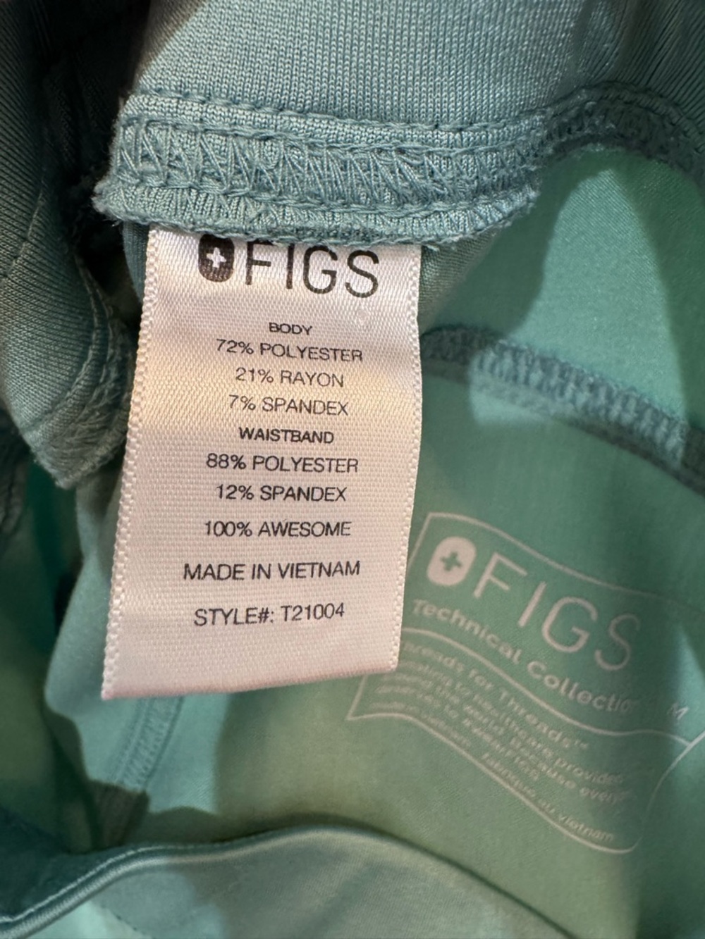 Figs Jade Scrub Set- Small Rafaela Medium Cade Cargo - Picture 14 of 14